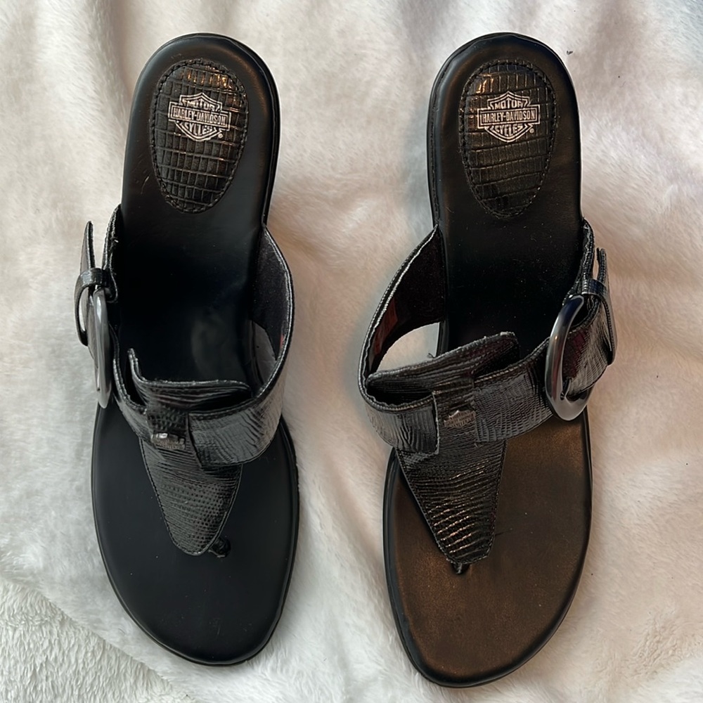 Harley-Davidson size 9 black sandals
